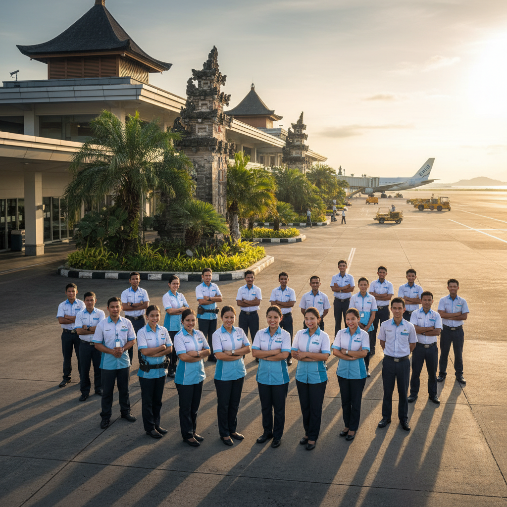 Bali Ground Handling professional team at Ngurah Rai Airport