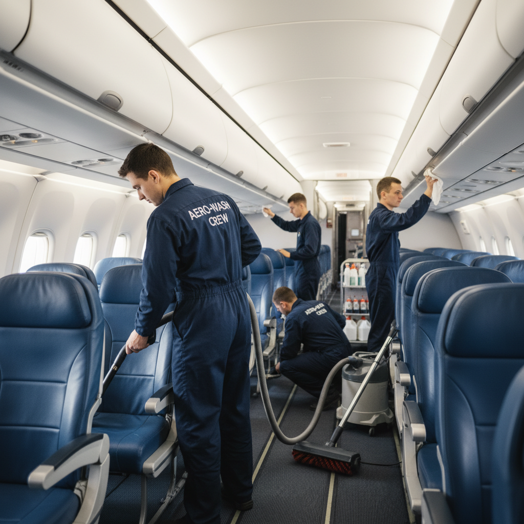 Professional aircraft cleaning services Bali Airport