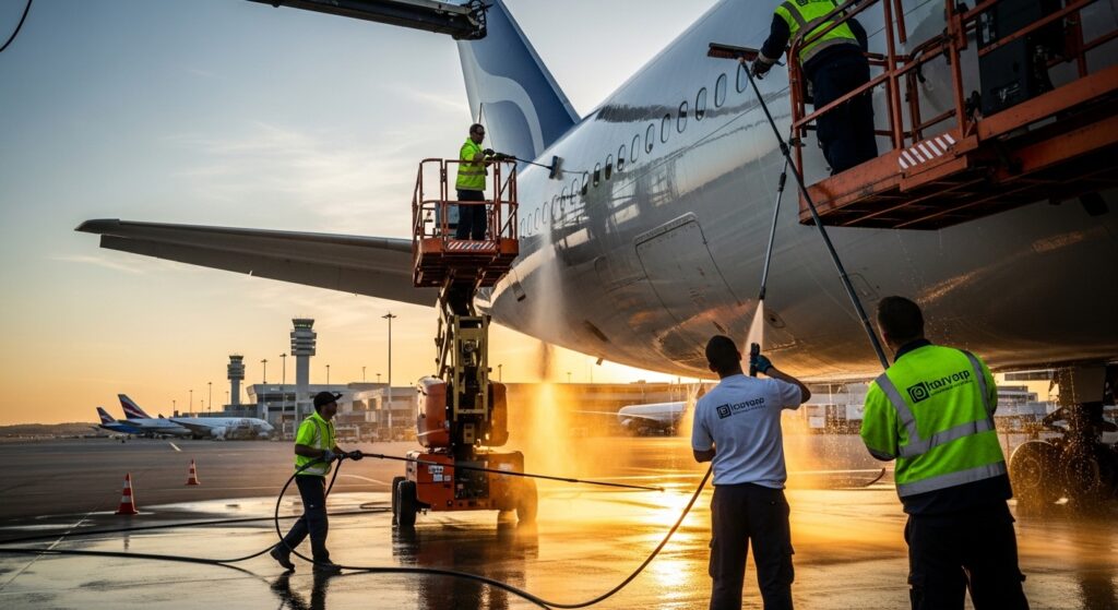 Aircraft Cleaning Service at Bali Airport