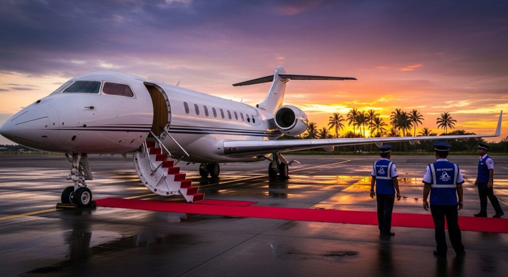 Private Jet Handling at Bali Airport VIP Terminal