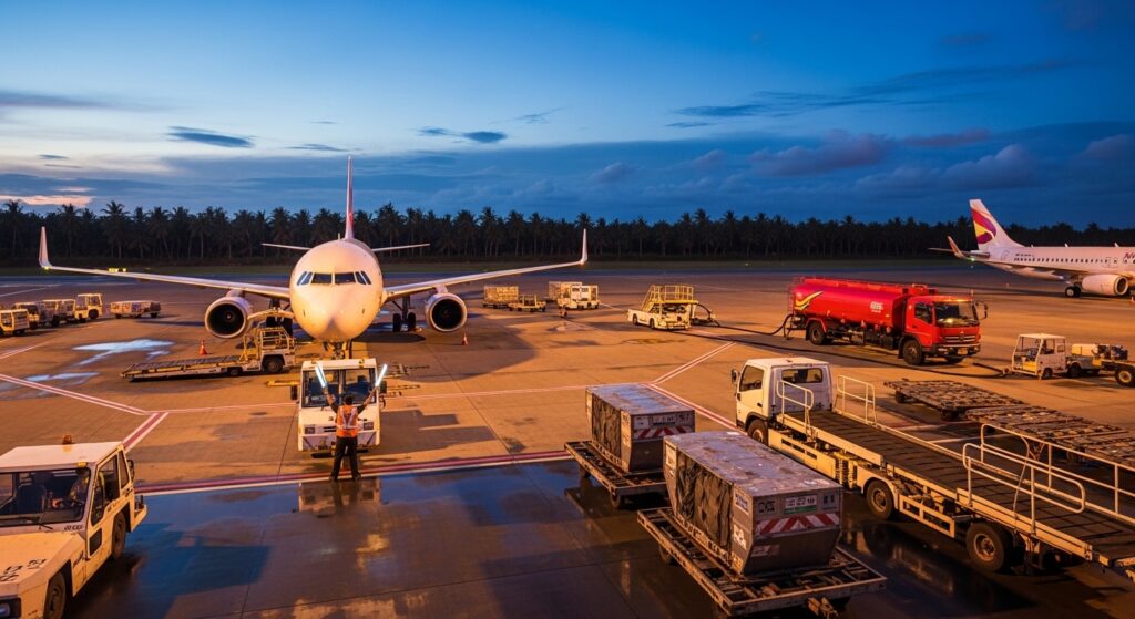 Aircraft Ramp Services at Bali Airport