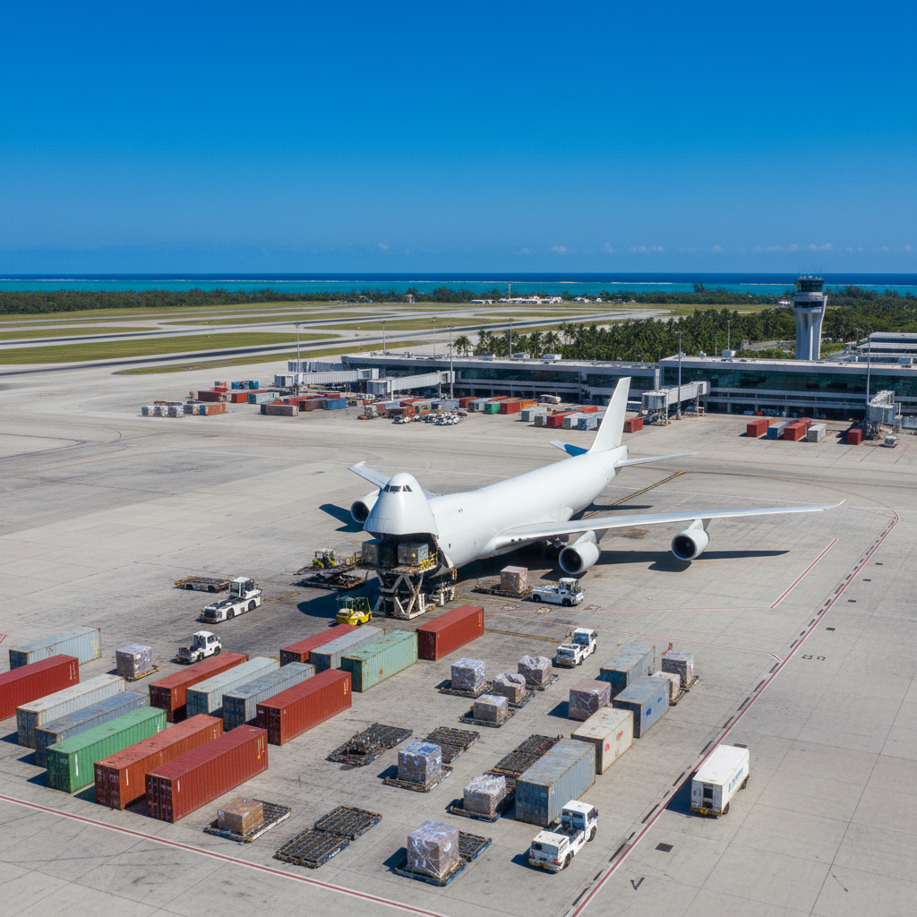 Cargo handling operations at Ngurah Rai Airport Bali