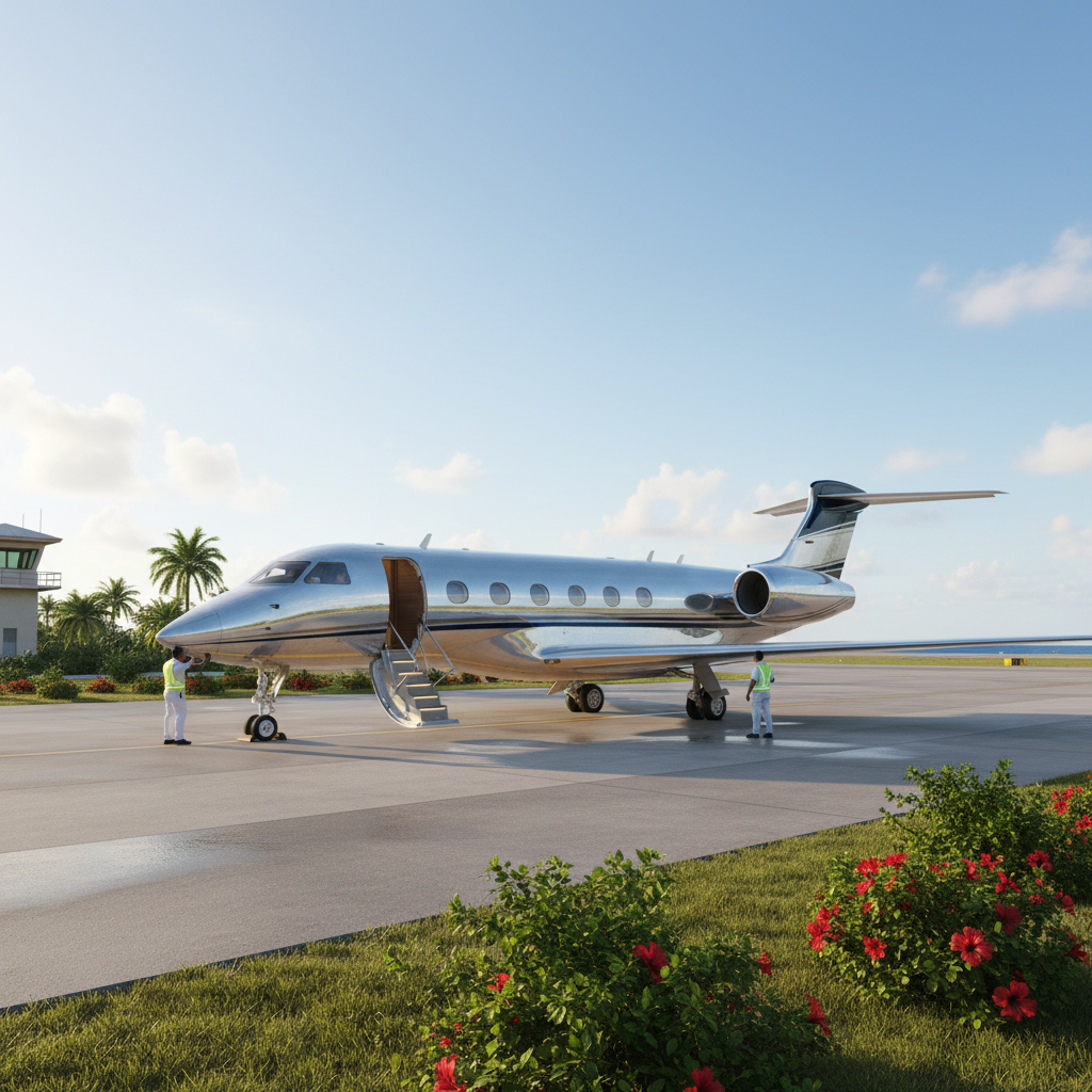 Private jet handling services at Bali Ngurah Rai Airport